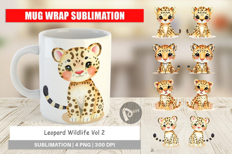 Mug Wrap Leopard Wildlife