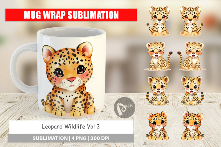 Mug Wrap Leopard Wildlife
