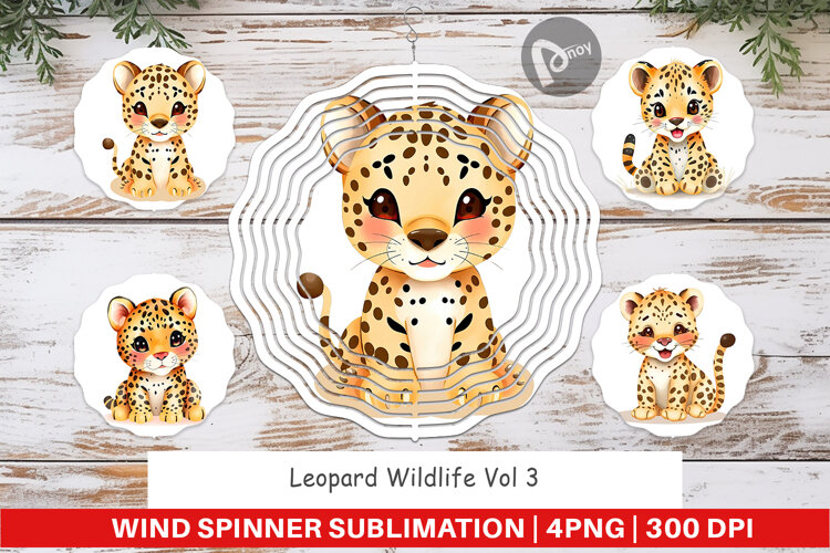 Wind Spinner Leopard Wildlife example image 1