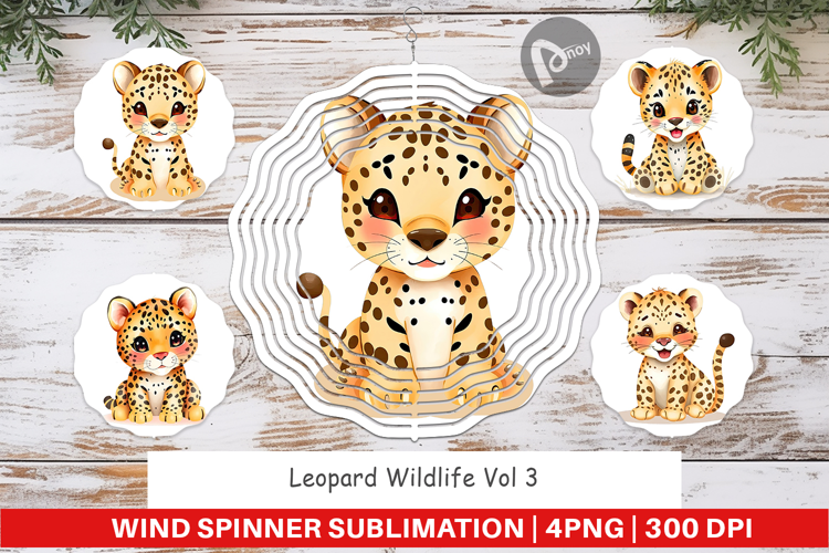 Wind Spinner Leopard Wildlife