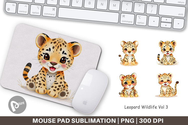 Mouse Pad Leopard Wildlife