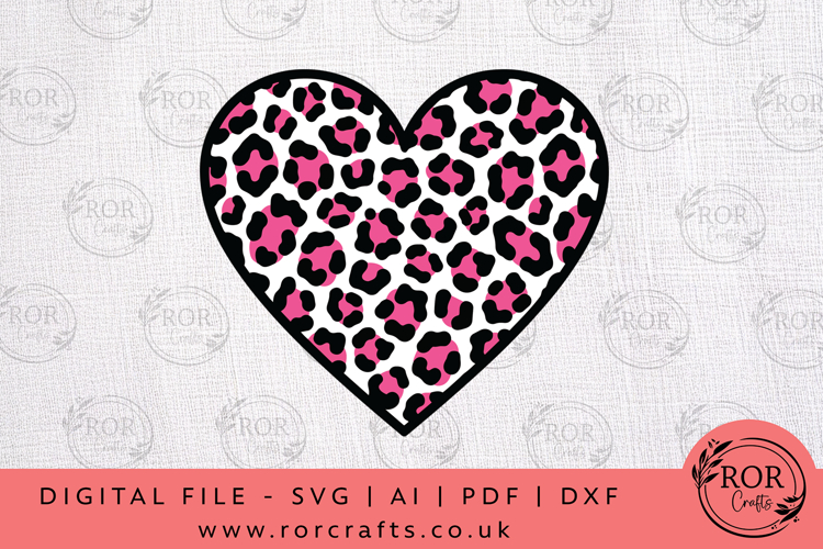 Leopard Heart SVG Image 6