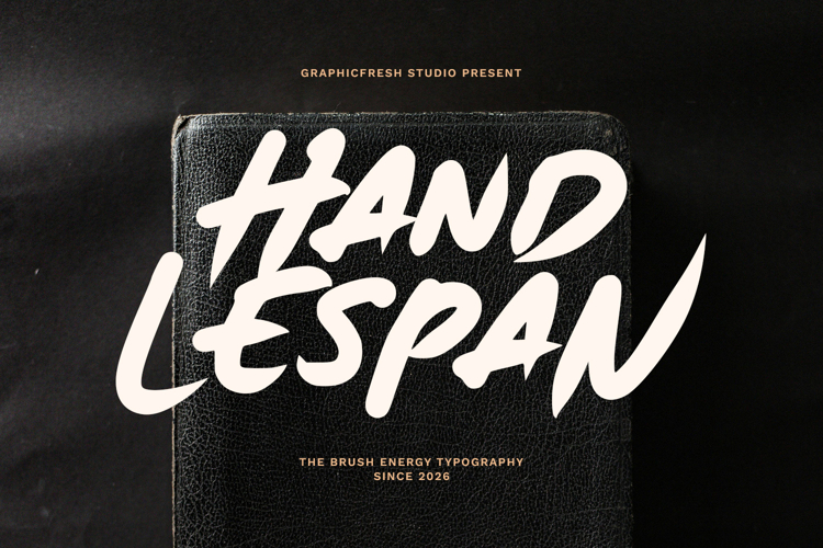 Hand Lespan - The Energy Brush Font