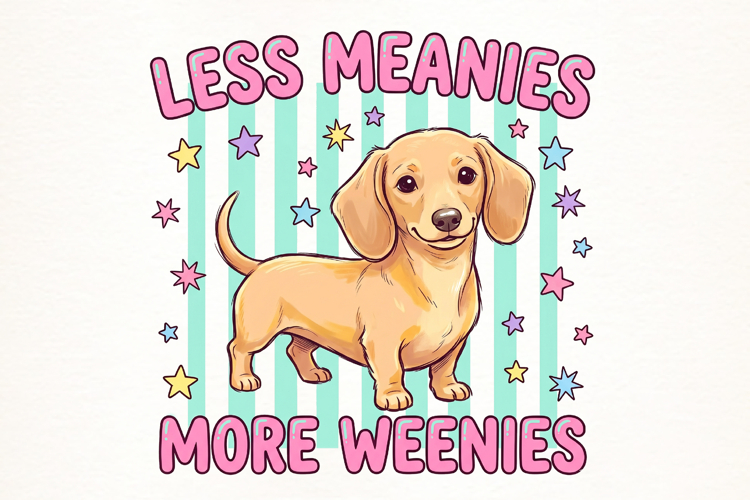Less Meanies More Weenies PNG