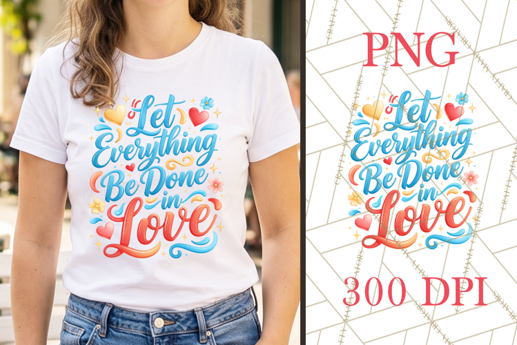Let Everything Be Done In Love PNG