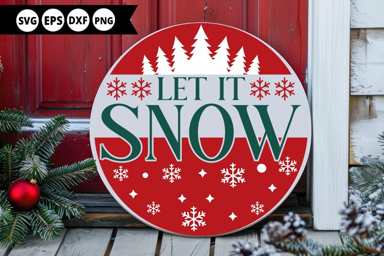 Round Christmas Ornament Svg Image 12