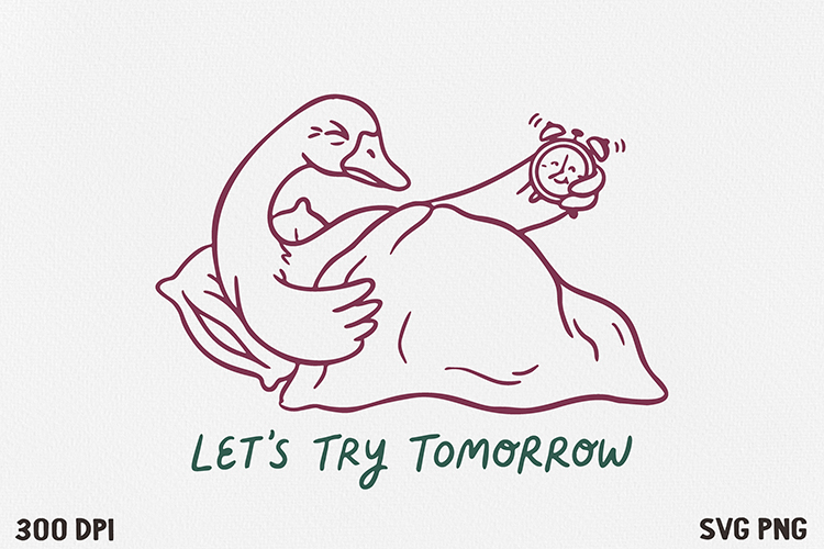 Funny Goose Quote SVG and PNG Design