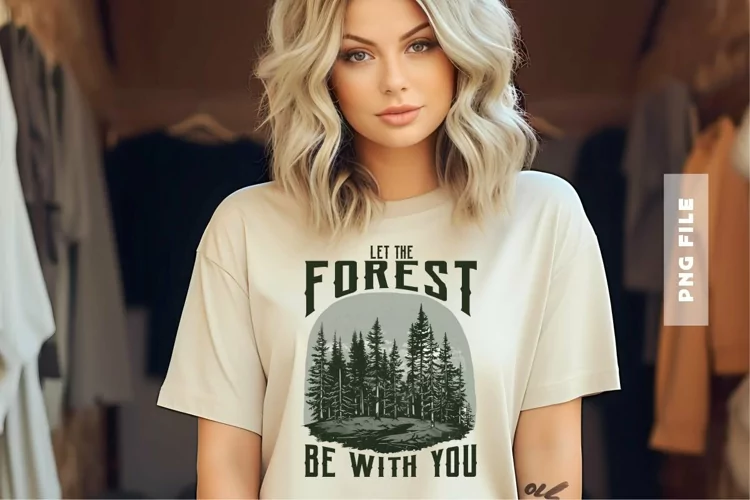 Let The Forest Be With You T shirt Design