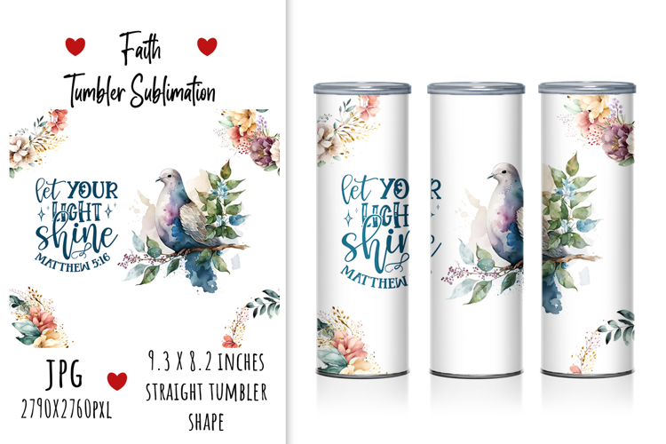 "Let Your Light Shine" Tumbler Design