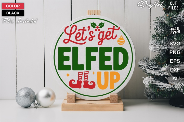 Round Christmas Svg Image 12