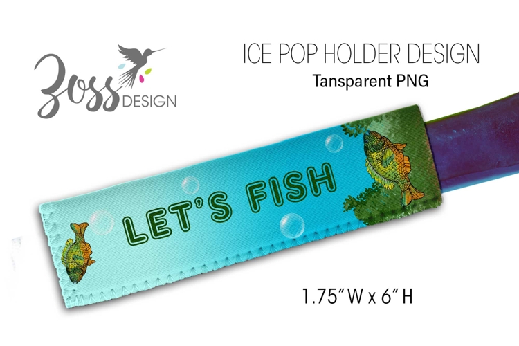 Bright Sunfish Ice Pop Holder | Lake Scene