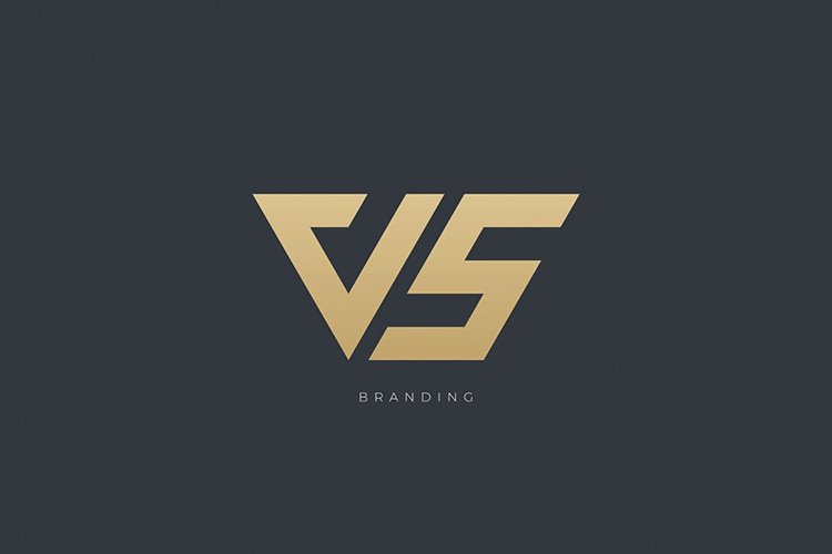 V Letter V S Monogram Logo Concept example image 1