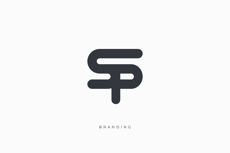 S Letter SP Monogram Logo Concept example image 1