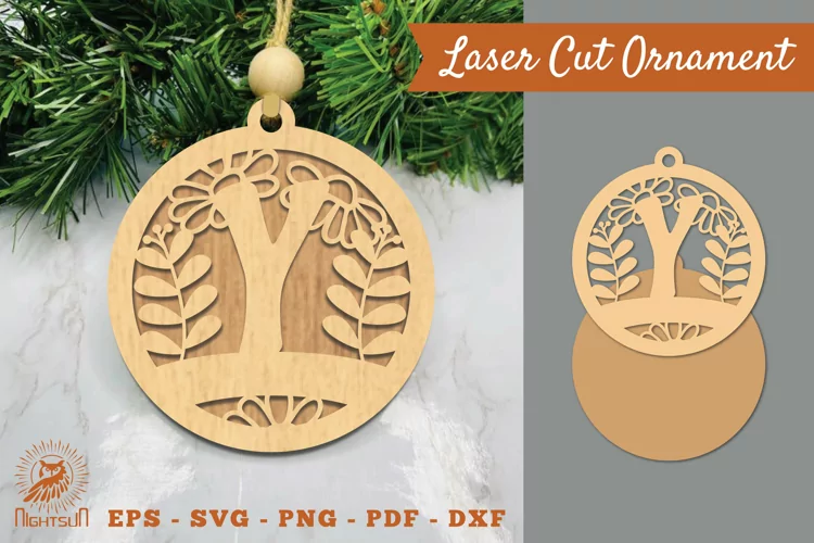 Letter Y Laser Cut Ornament SVG