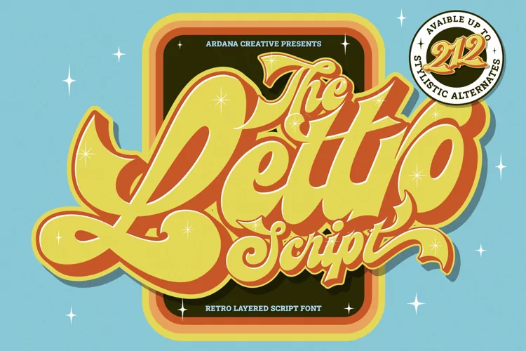 Lettro | Retro Layered Script