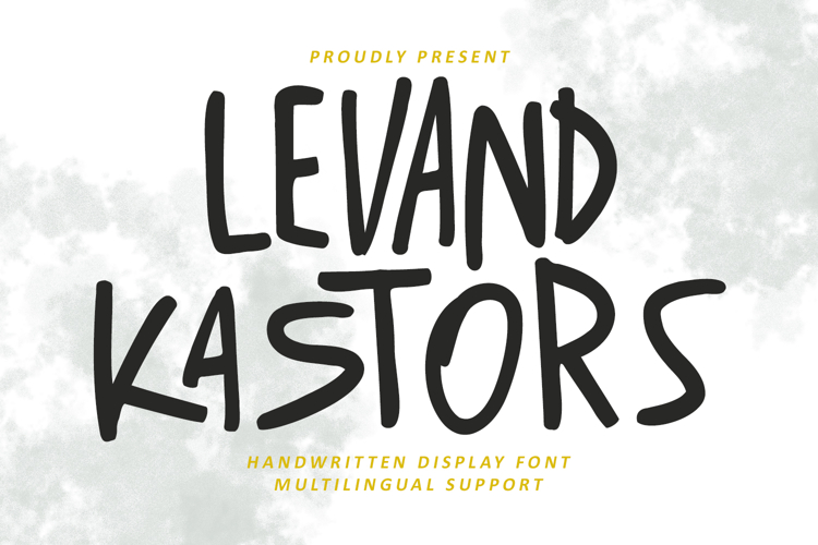 Levand Kastors Handwritten Display Font