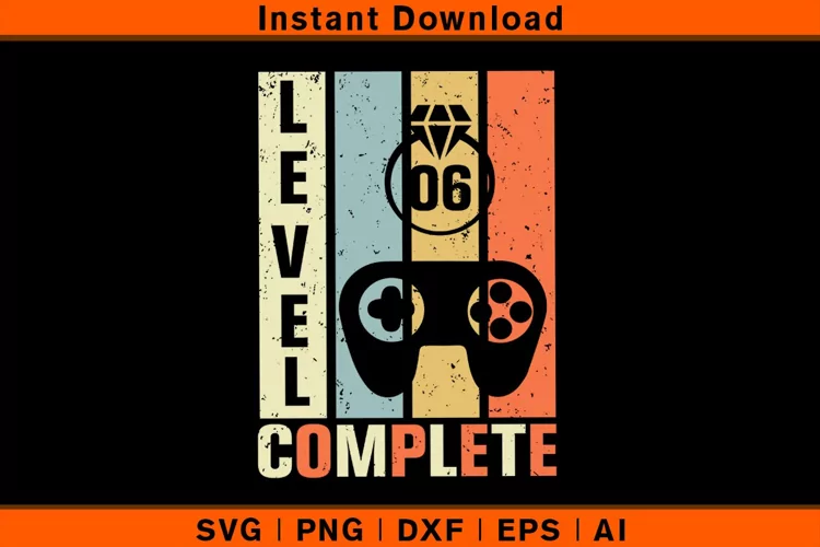 Level 6 Complete Vintage Retro Celebrate 6th Wedding
