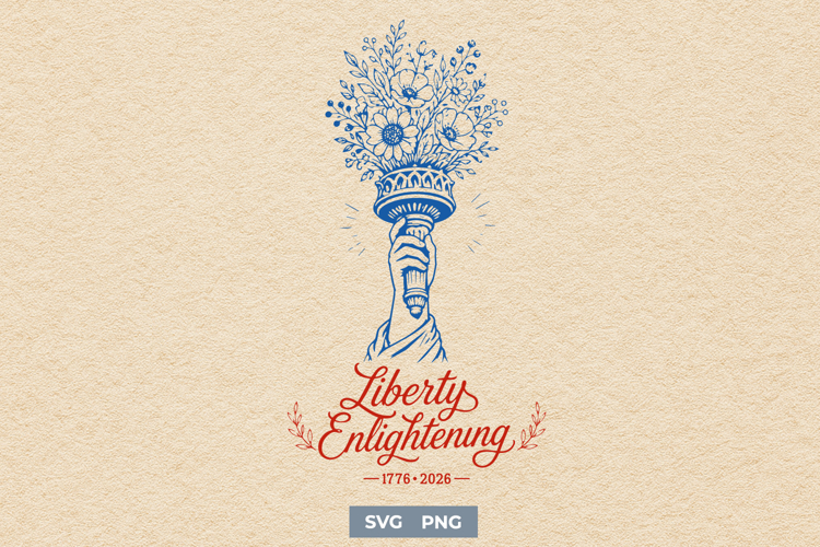 Liberty Enlightening SVG - America 250th Anniversary PNG