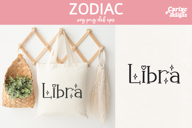Libra Zodiac Sign SVG and Sublimation