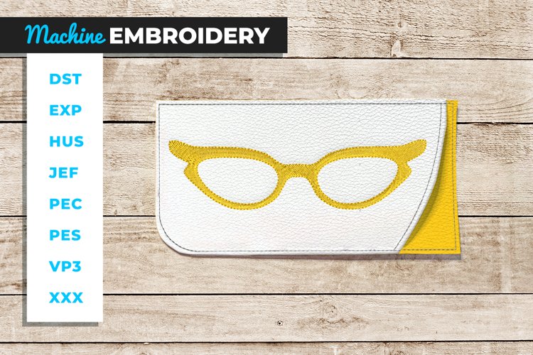 Glasses Case with Old School Librarian Glasses - ITH Gift example image 1