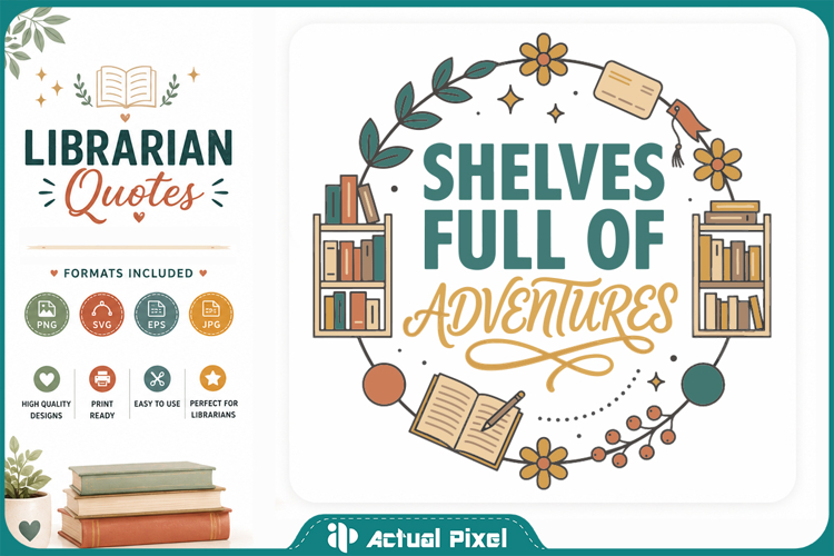 Librarian Quotes SVG PNG