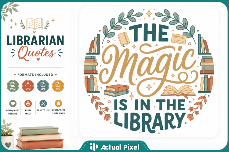 Librarian Quotes SVG PNG