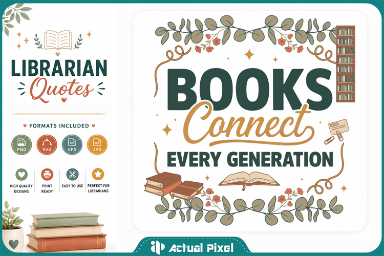 Librarian Quotes SVG PNG