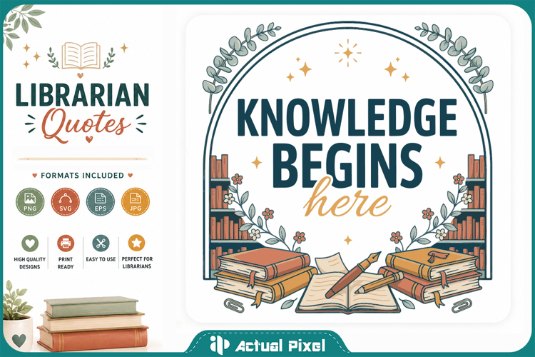 Librarian Quotes SVG PNG