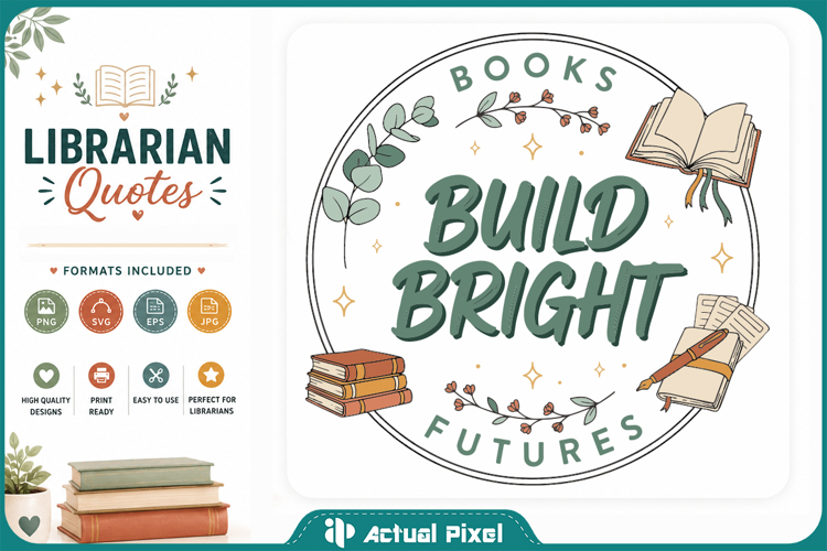 Librarian Quotes SVG PNG