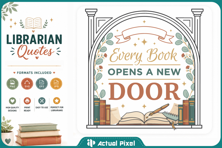 Librarian Quotes SVG PNG