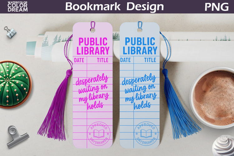 Library Card Bookmarks | Book Lover Bookmark