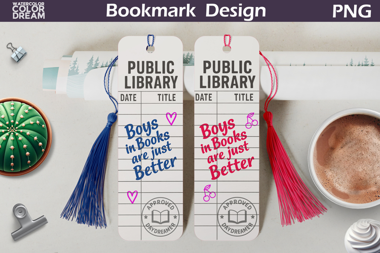 Library Card Bookmarks | Book Lover Bookmark
