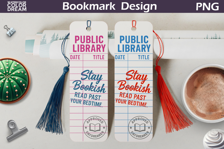 Library Card Bookmarks | Book Lover Bookmark