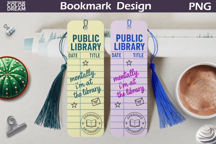 Library Card Bookmarks | Book Lover Bookmark