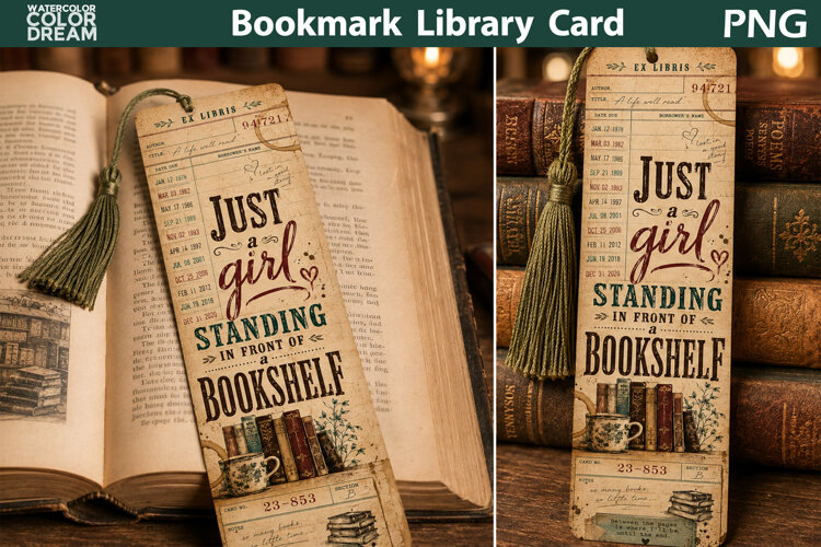 Funny Bookmark | Book Lover Quote Printable example image 1