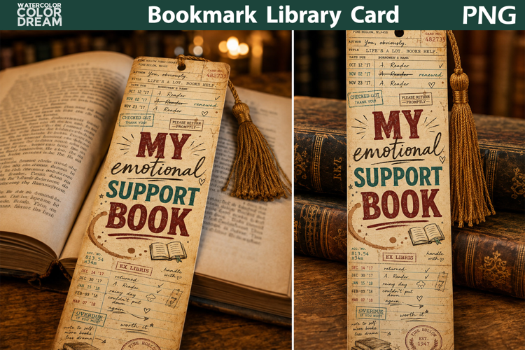 Library Card Bookmark | Funny Reader Bookmark