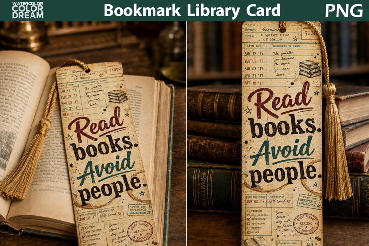 Read Books Bookmark | Funny Introvert Quote Printable