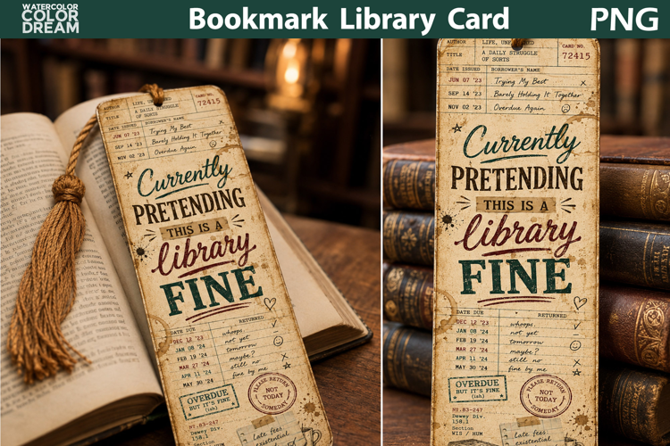 Funny Library Bookmark | Book Lover Quote Printable