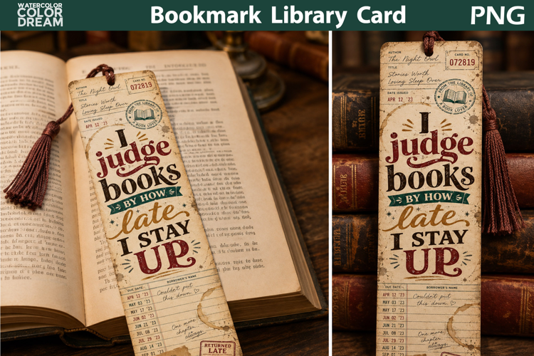 Funny Library Bookmark | Book Lover Quote Printable