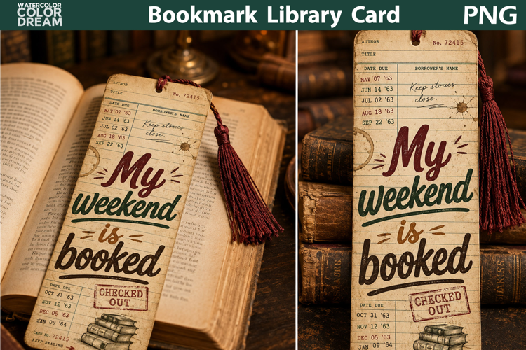 Funny Bookish Bookmark | Weekend Reading Printable
