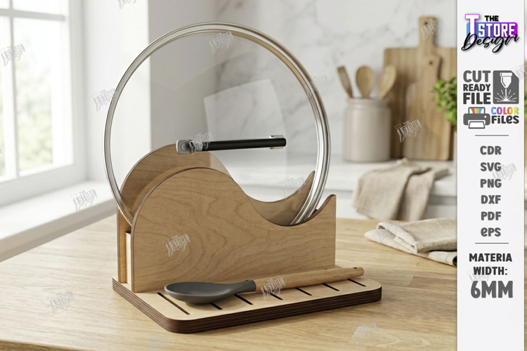 Lid Holder Laser Cut | Kitchen Utensil | Kitchen Accessories