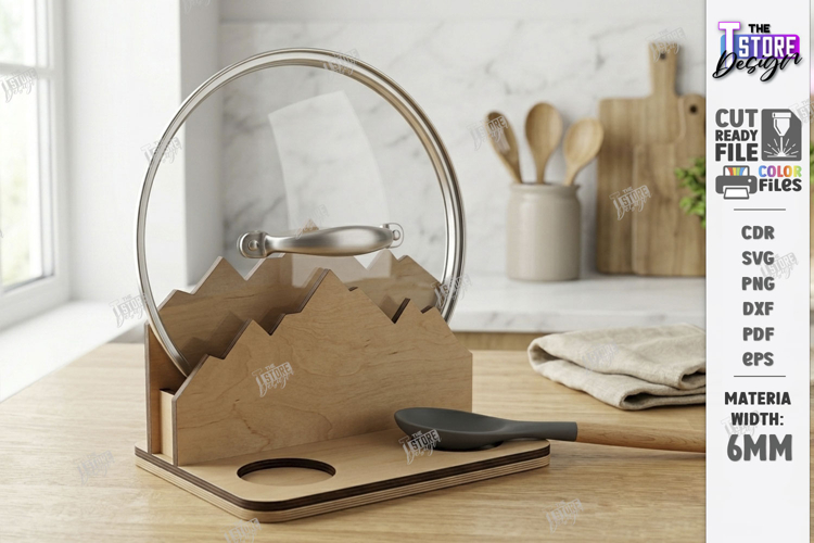 Lid Holder Laser Cut | Kitchen Utensil | Kitchen Accessories