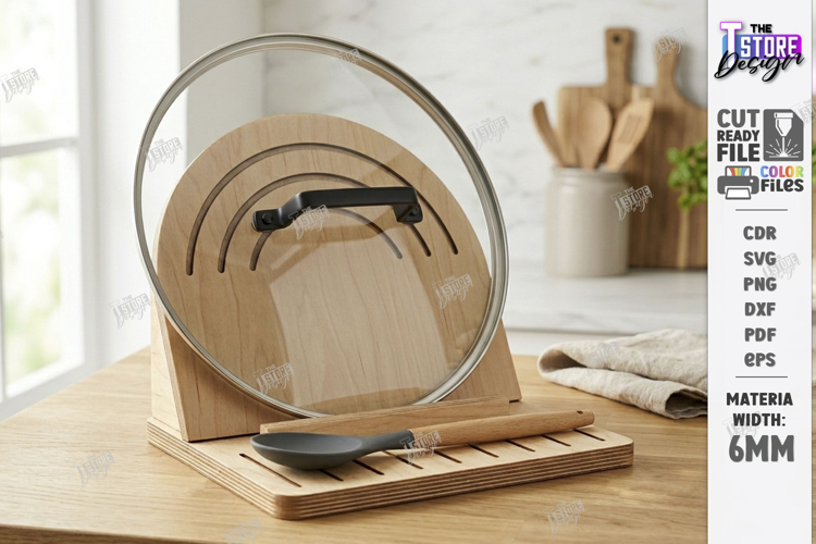 Lid Holder Laser Cut | Kitchen Utensil | Kitchen Accessories