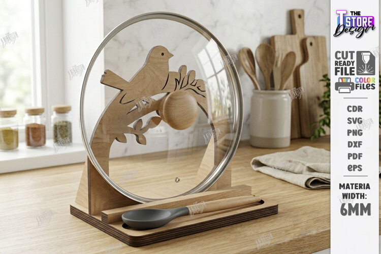 Lid Holder Laser Cut | Kitchen Utensil | Kitchen Accessories example image 1