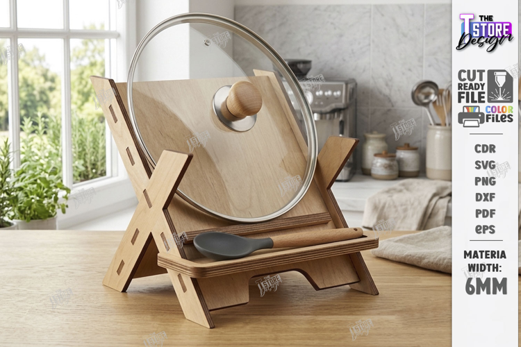 Lid Holder Laser Cut | Kitchen Utensil | Kitchen Accessories