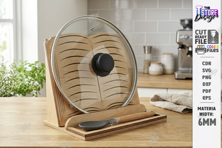 Lid Holder Laser Cut | Kitchen Utensil | Kitchen Accessories