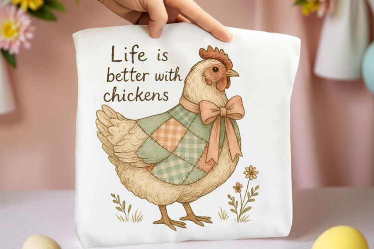 Life Better With Chicken, Wildflower Chicken Png