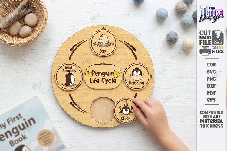 Life Cycle Puzzle Laser Cut | Montessori Toys | Kids Laser