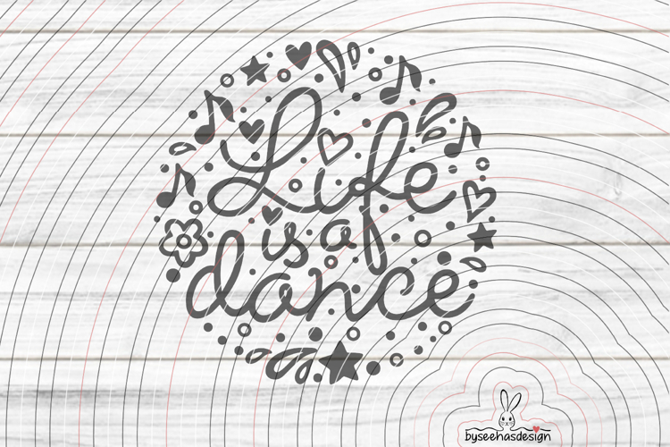 Lifedance Cutting file SVG DXF example image 1