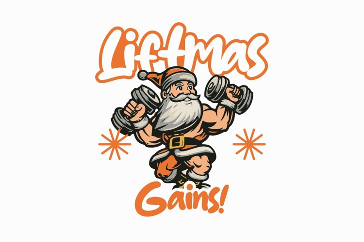 Liftmas Gains Christmas Funny T-shirt